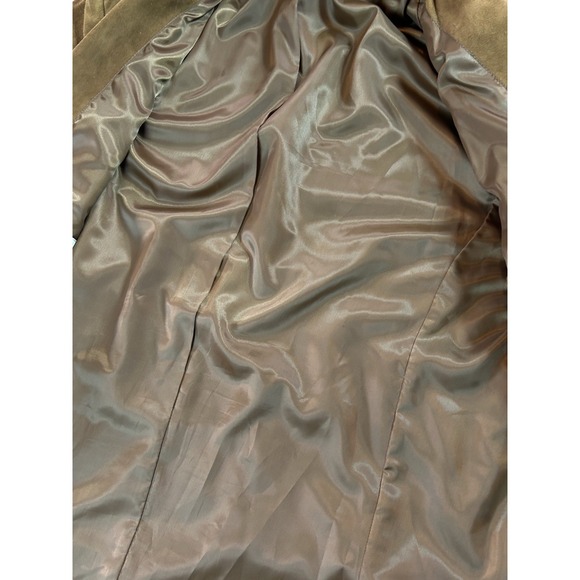 WH Belk Blazer Vtg Men 44L GOAT Suede Leather Brown - Picture 14 of 16